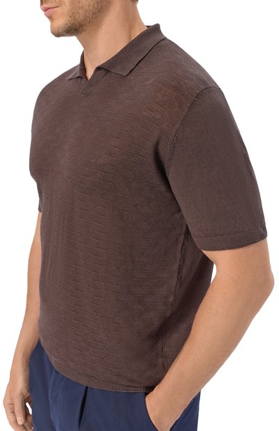 Льняное поло CORNELIANI, арт. 27M570/2725135, фото 5