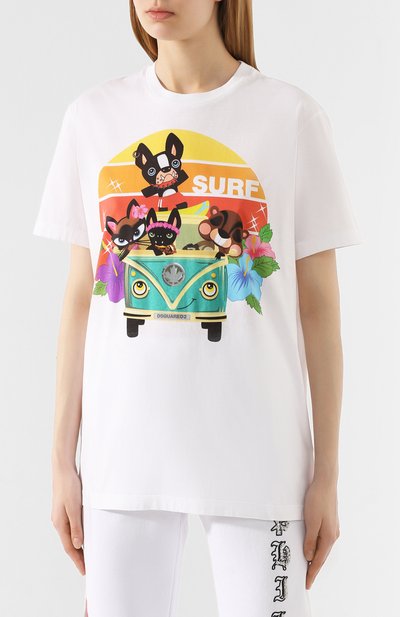 Хлопковая футболка DSQUARED2, арт. S72GD0236/S22427, фото 3