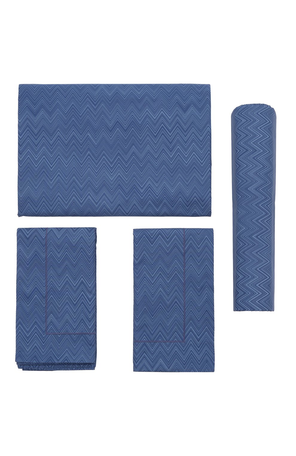 Комплект постельного белья jo MISSONIHOME синего цвета по цене 89400 руб., арт. 1J3LH3D707C/50/200X220, фото 1 Комплект постельного белья jo MISSONIHOME, арт. 1J3LH3D707C/50/200X220, фото 1