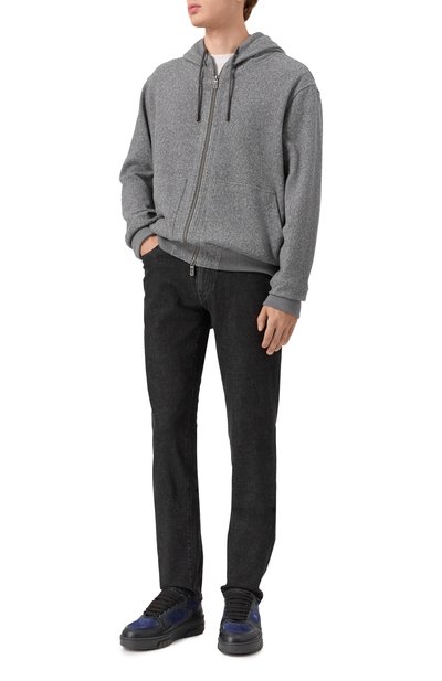 Кожаные кеды johan ARTIOLI темно-синего цвета по цене 135500 руб., арт. 0S722, фото 2 Кожаные кеды johan ARTIOLI, арт. 0S722, фото 2