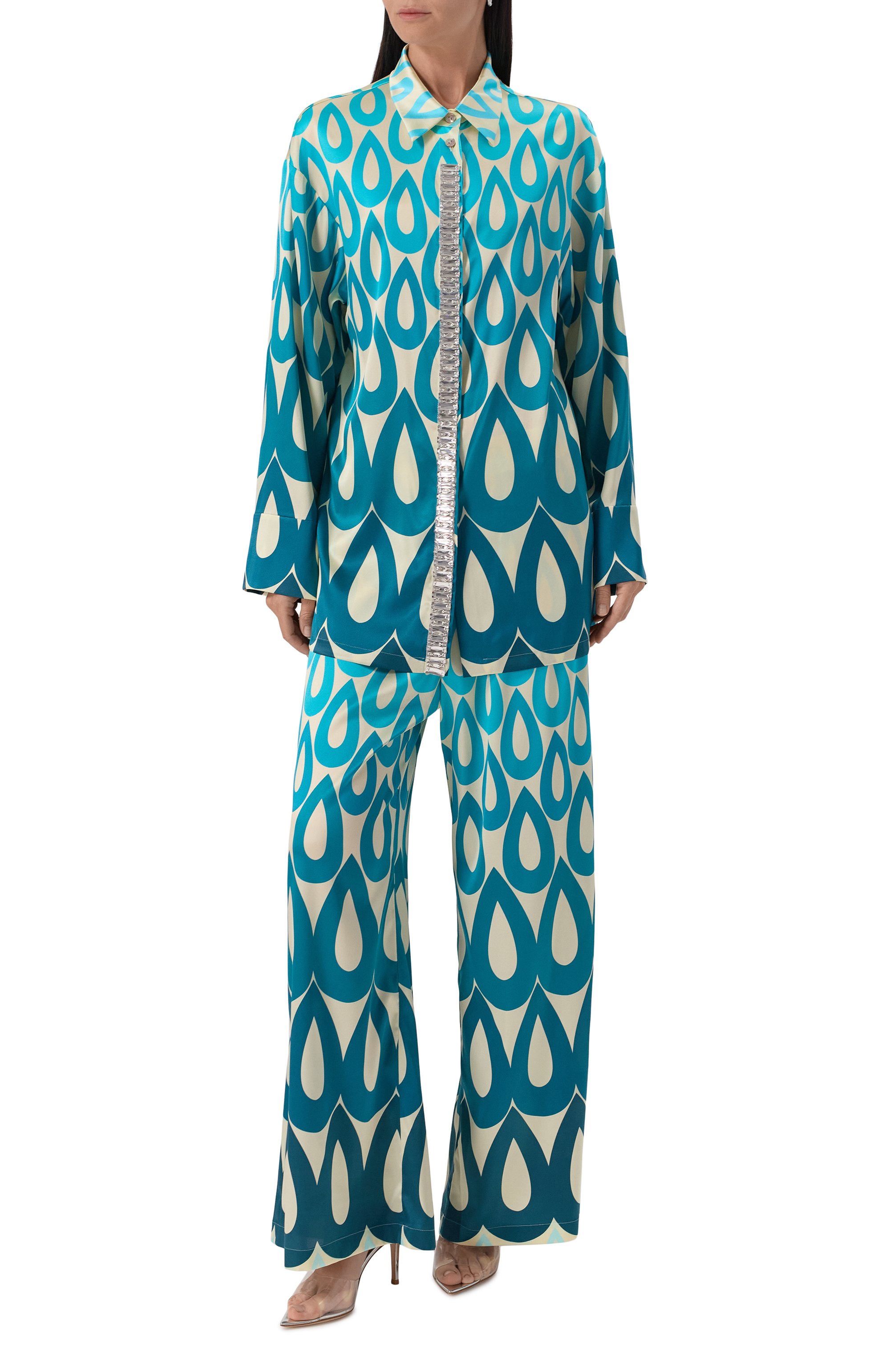 Атласная блузка YANINA, арт. T-2928, фото 2