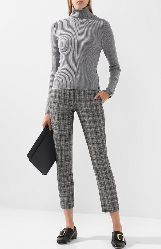 Однотонная шерстяная водолазка Thom Browne Серый, фото 2