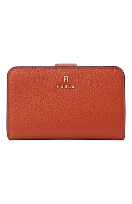 Женские кожаное портмоне furla camelia FURLA оранжевого цвета, арт. WP00314/HSF000 | Фото 1 (Нос: Не проставлено; Материал: Натуральная кожа; Материал сплава: Прос�тавлено)