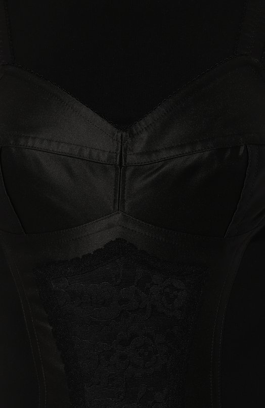 Платье из вискозы и шелка Dolce & Gabbana F6ARFT/FUGKF Чёрный  F6ARFT/FUGKF Фото 6