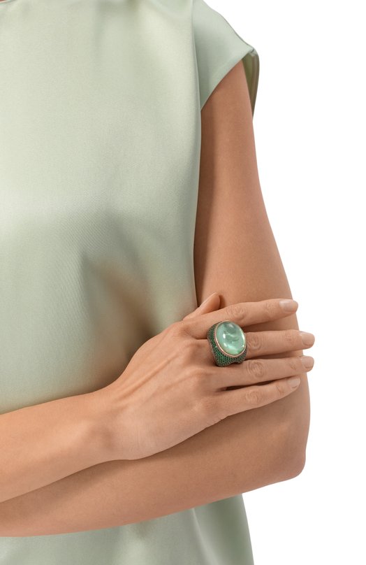 Кольцо Remember me Queensbee 101151 Зелёный  101151 Фото 2