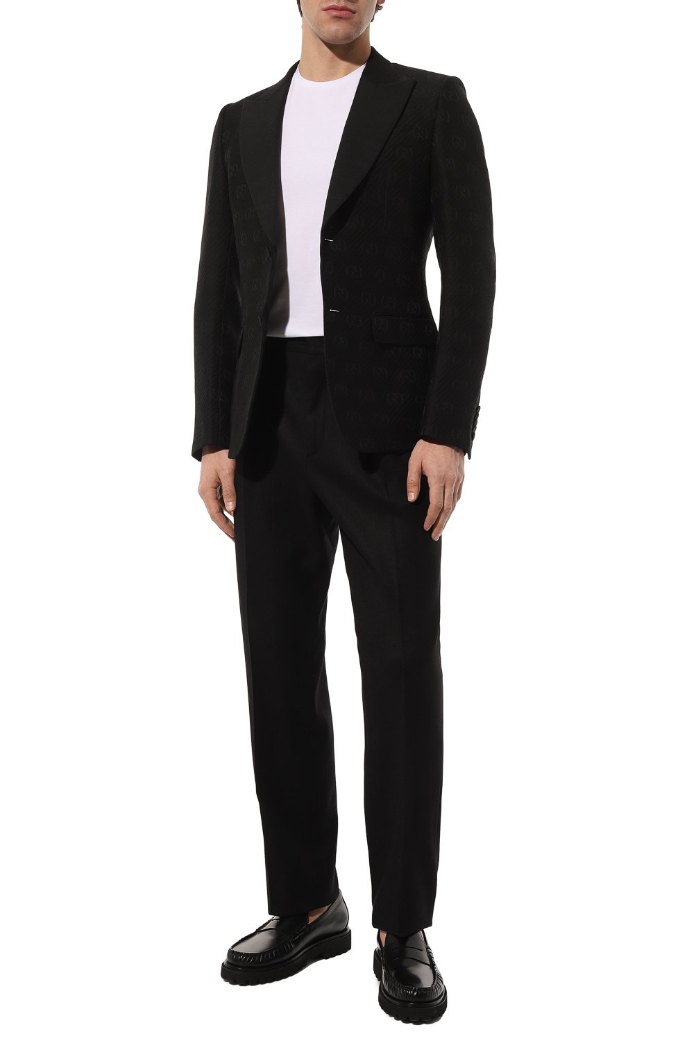 Пиджак из шерсти и шелка GUCCI черного цвета по цене 316800 руб., арт. 625325 ZADC7, фото 2 Пиджак из шерсти и шелка GUCCI, арт. 625325 ZADC7, фото 2