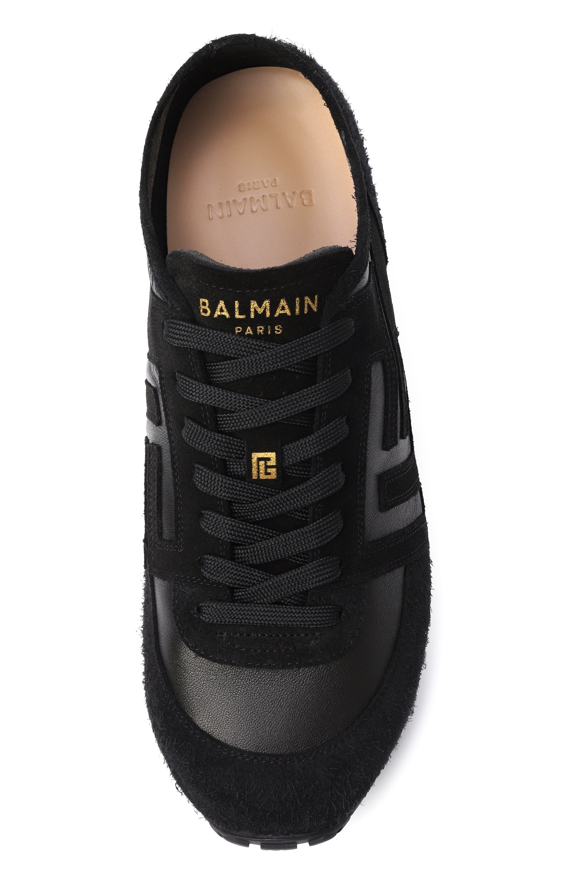 Кожаные кроссовки racer BALMAIN, арт. GM1VI410/LTNA, фото 6