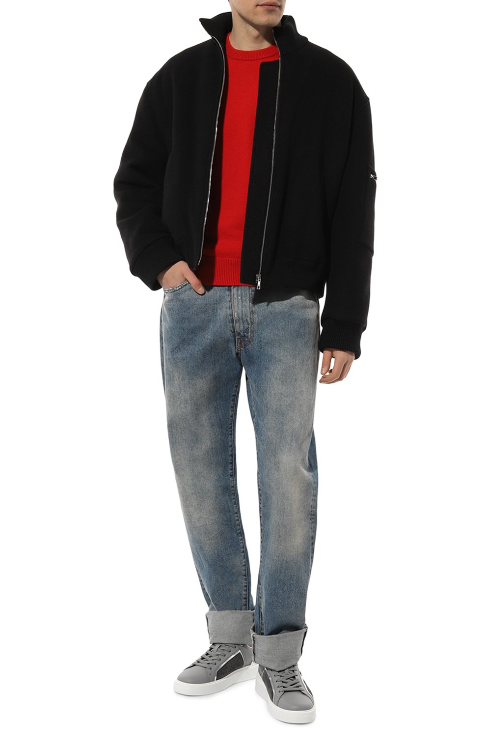 Кожаные кеды b-court BALMAIN серого цвета по цене 72050 руб., арт. AM0VI321LTCB, фото 2 Кожаные кеды b-court BALMAIN, арт. AM0VI321LTCB, фото 2