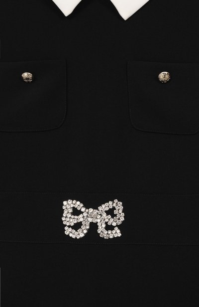 Платье ELIE SAAB JUNIOR черного цвета по цене 79950 руб., арт. EFAB131/TS0802, фото 3 Платье ELIE SAAB JUNIOR, арт. EFAB131/TS0802, фото 3