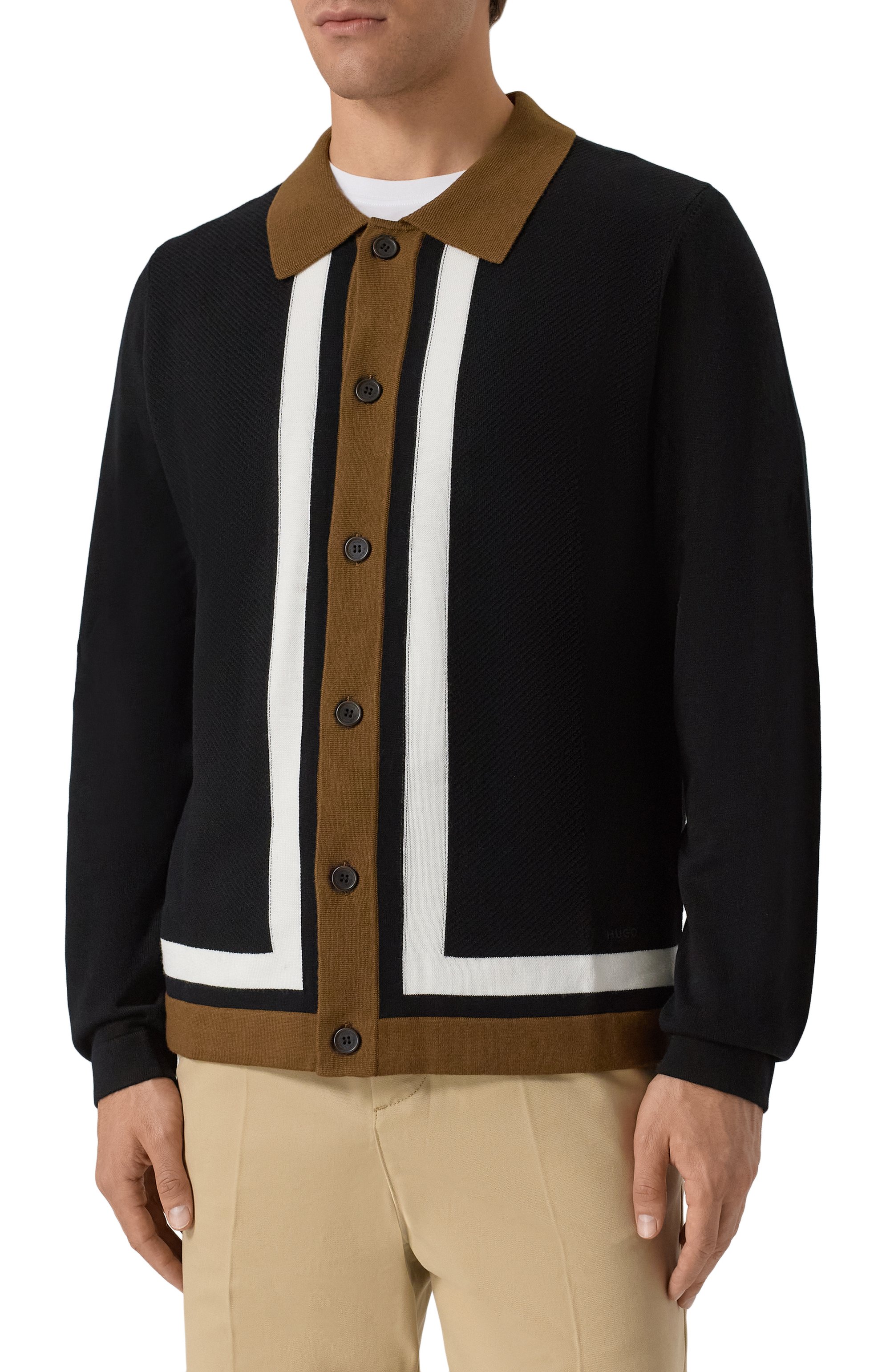 Кардиган из вискозы и шерсти HUGO, арт. 50543770, фото 3