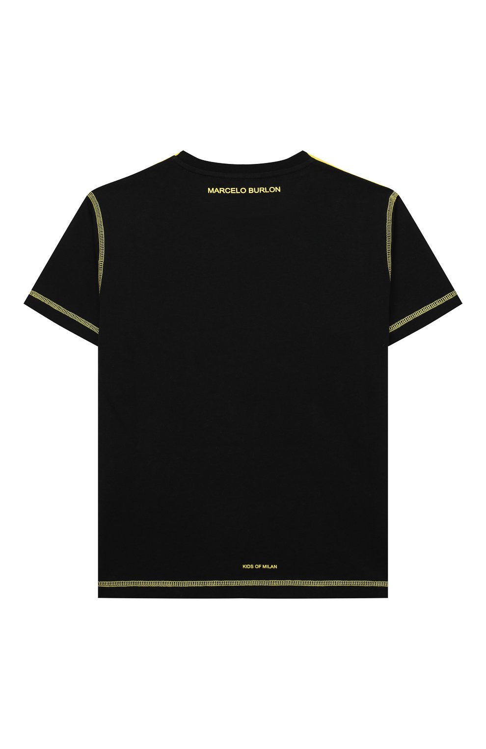 Хлопковая футболка MARCELO BURLON KIDS OF MILAN, арт. 21E/B/MB/1116/0010/2-6Y, фото 2