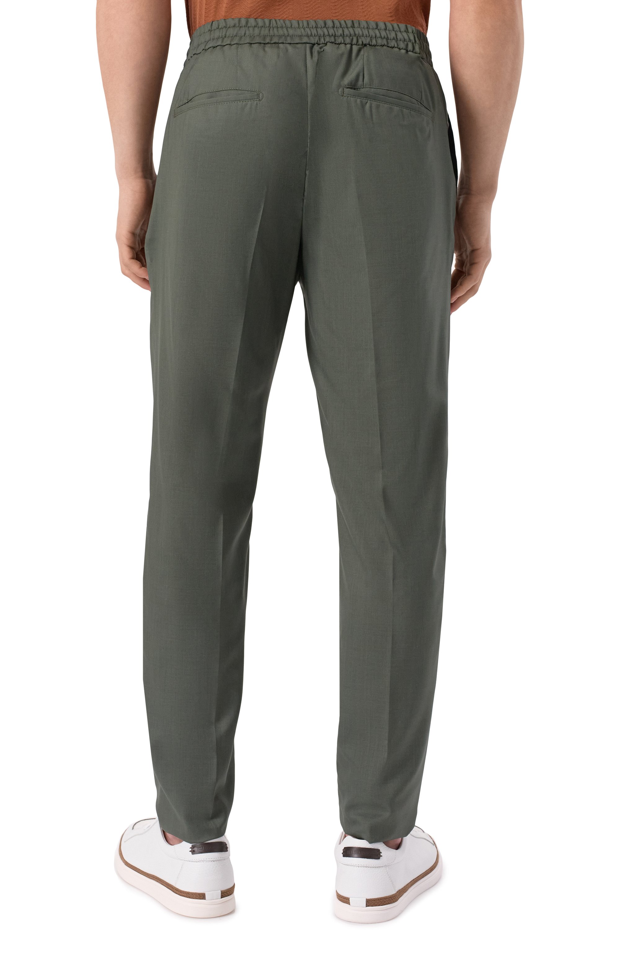 Брюки из шерсти и шелка MARCO PESCAROLO, арт. CHIAIA/5122, фото 4