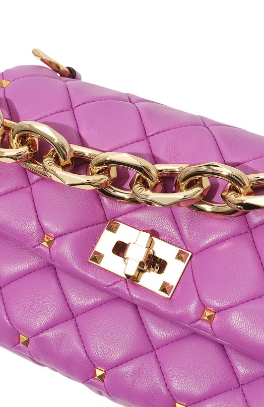 Сумка Rockstud Spike small  Valentino 5W2B0Q04/IGX Фиолетовый  5W2B0Q04/IGX Фото 3