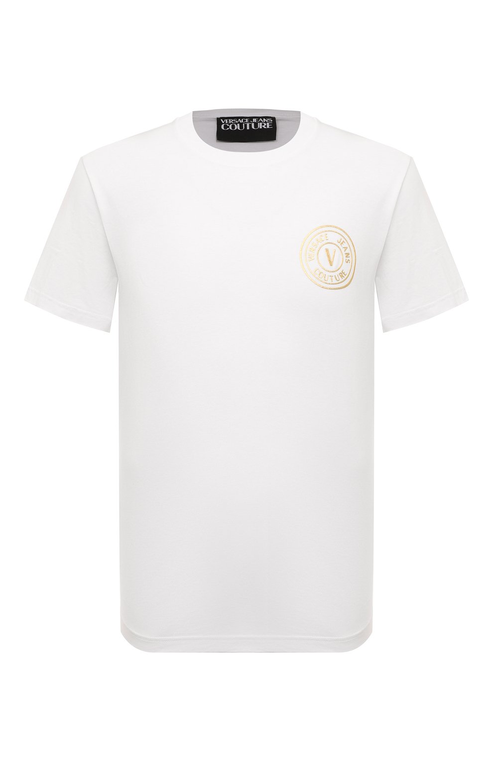 Хлопковая футболка VERSACE JEANS COUTURE, арт. 75GAHT06/CJ00T, фото 1