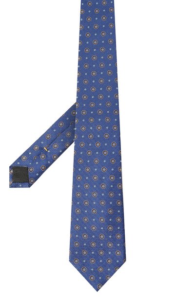 Шелковый галстук CANALI синего цвета по цене 17600 руб., арт. 18/HJ03715, фото 3 Шелковый галстук CANALI, арт. 18/HJ03715, фото 3