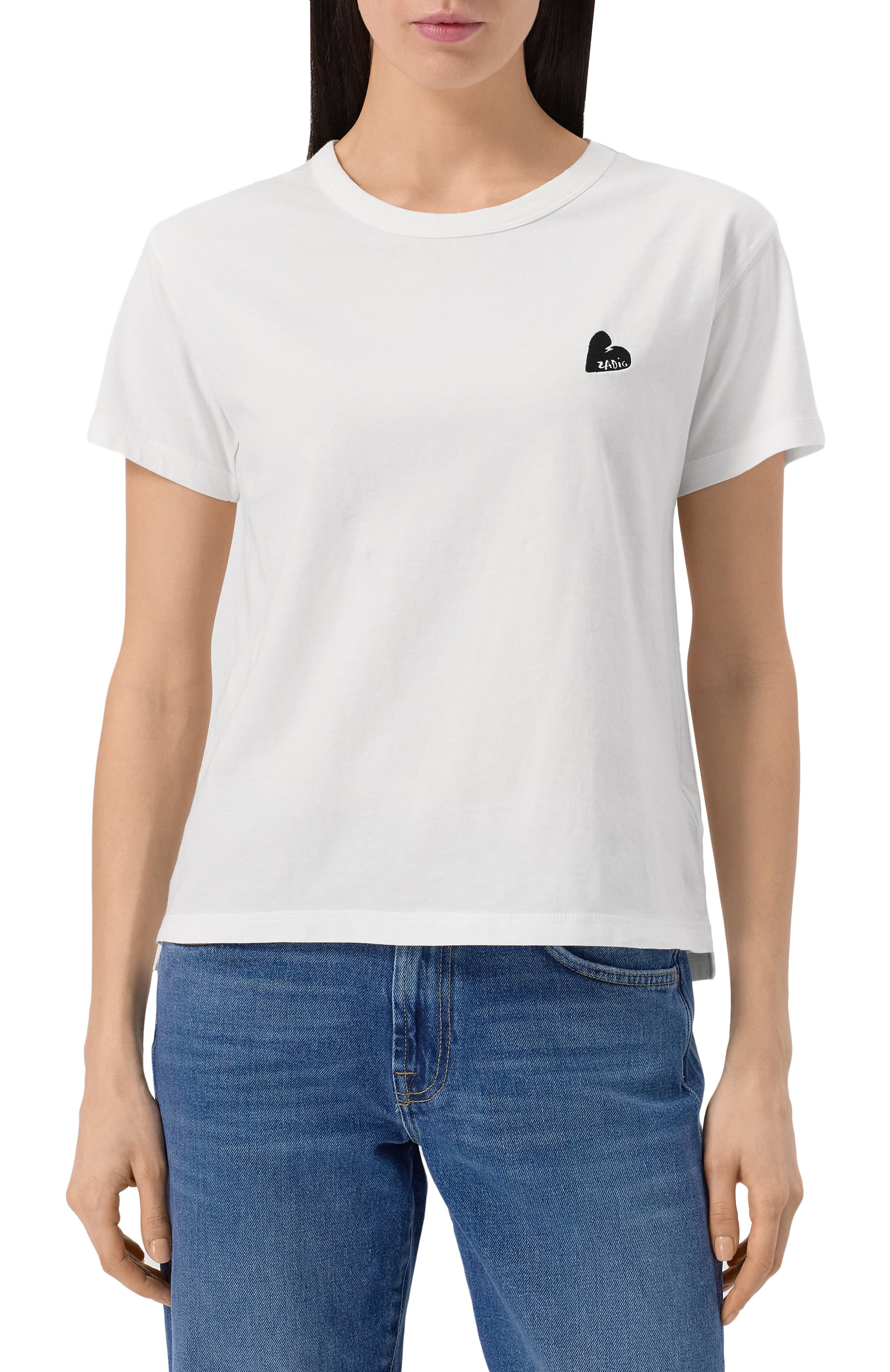 Хлопковая футболка ZADIG AND VOLTAIRE, арт. JWTS02781, фото 3