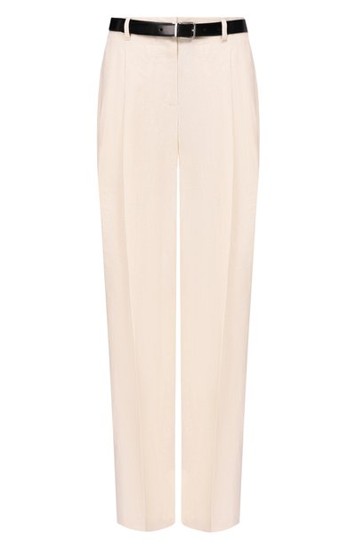 Женские брюки из хлопка и льна DOLCE & GABBANA, арт. FTDMIT/FUTDJ