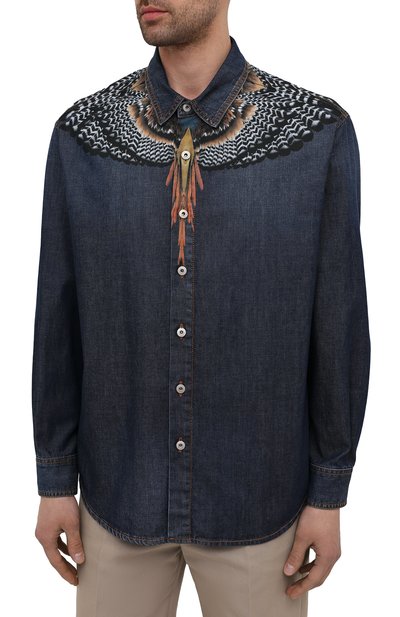Джинсовая рубашка MARCELO BURLON, арт. CMYD014S21DEN001, фото 3
