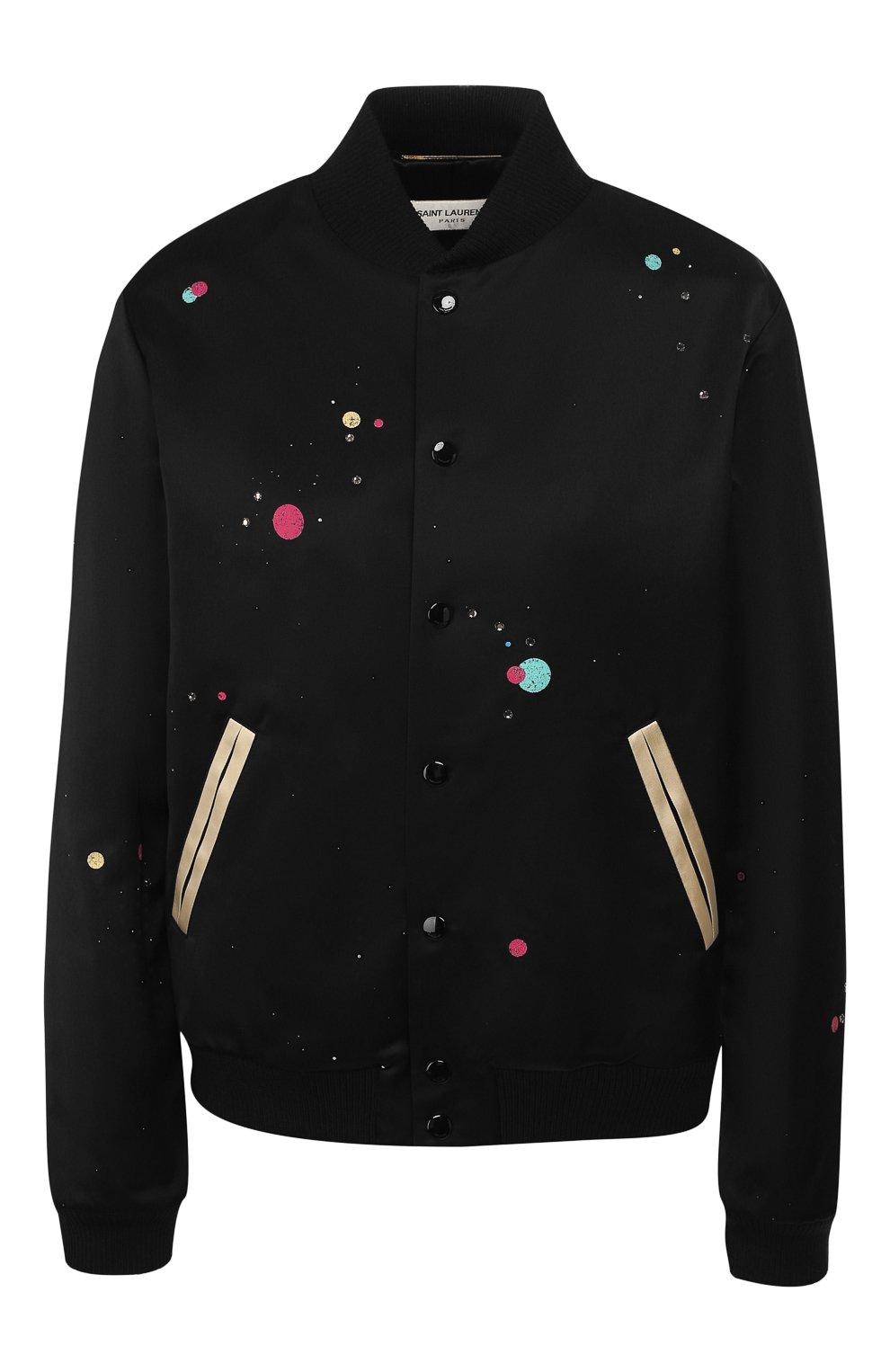 Бомбер из смеси хлопка и вискозы SAINT LAURENT, арт. 587243/Y359V, фото 1