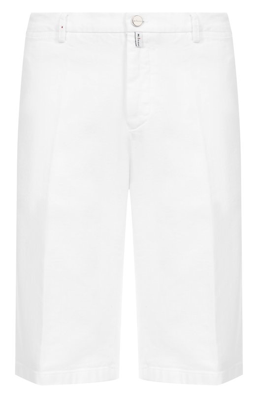 Хлопковые шорты Kiton UFBLACK0602F14 Белый UFBLACK0602F14