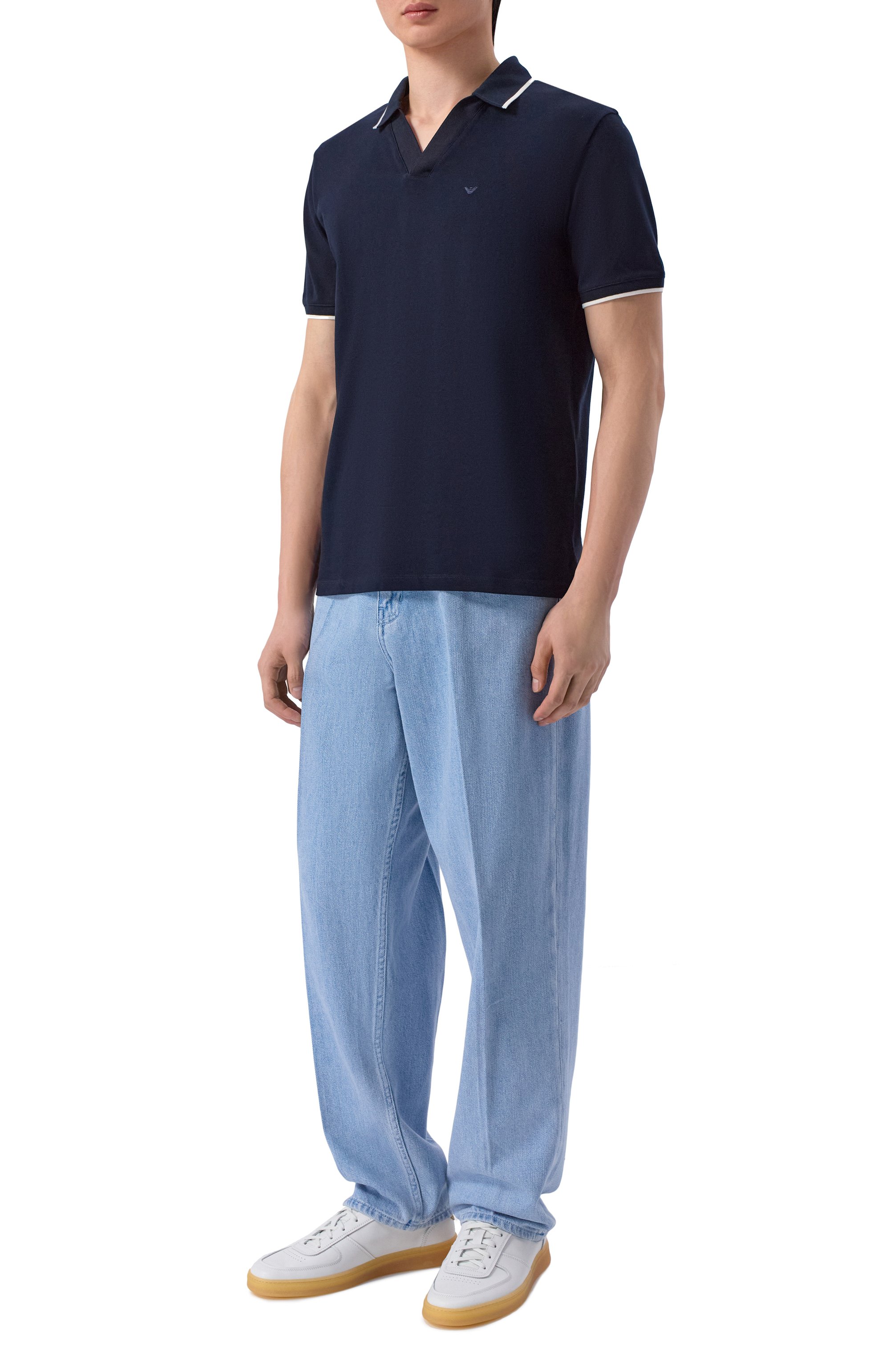 Хлопковое поло EMPORIO ARMANI, арт. EM005852/AF12955, фото 2