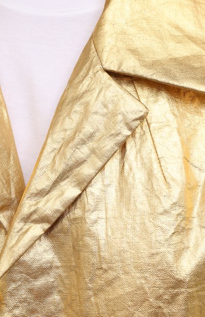 Льняной жакет DRIES VAN NOTEN золотого цвета по цене 120000 руб., арт. 211-10526-2327, фото 5 Льняной жакет DRIES VAN NOTEN, арт. 211-10526-2327, фото 5