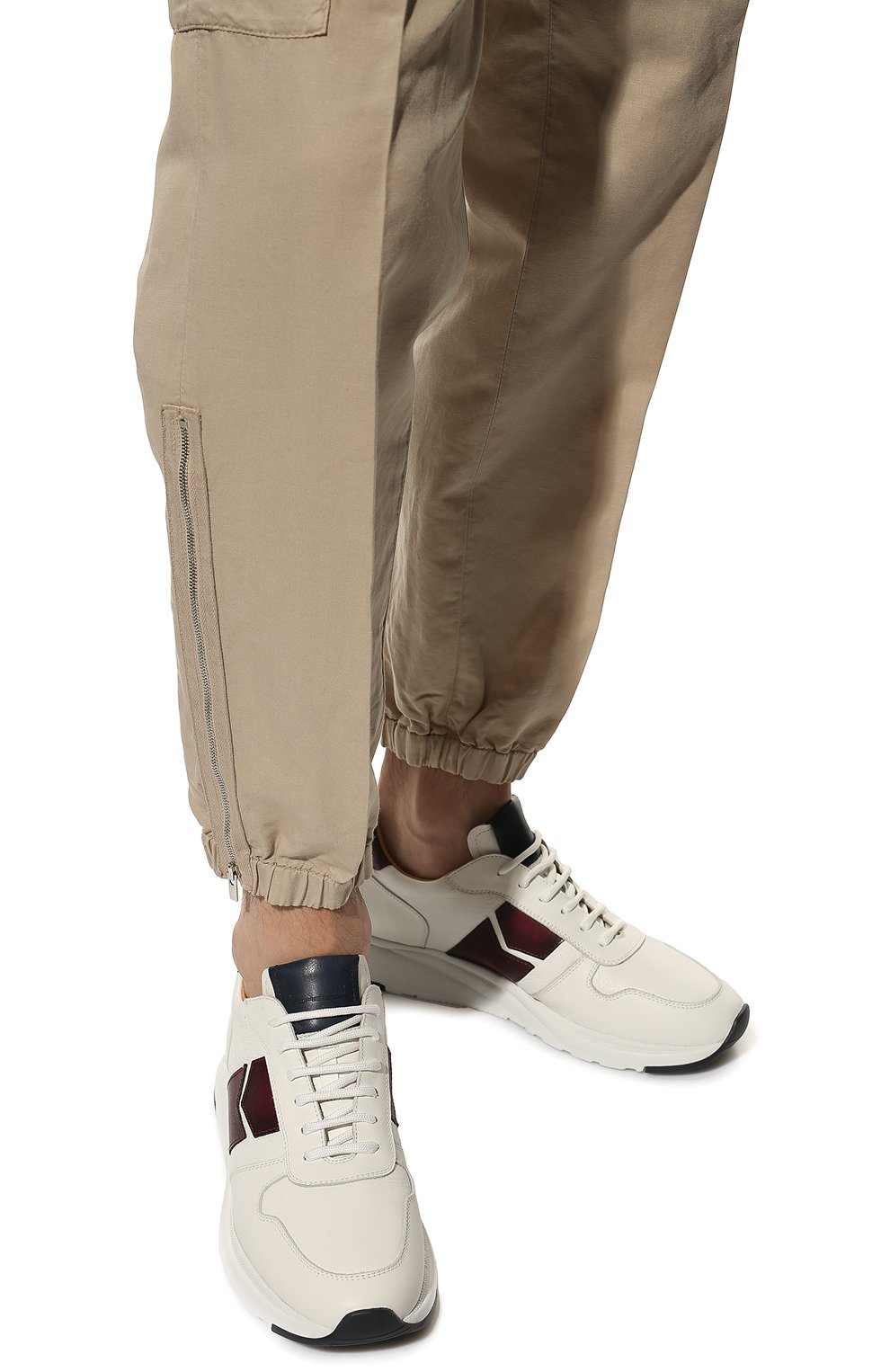 Кожаные кроссовки MORESCHI, арт. 44095/221/M0VIE/GUANT0/TAPE,  фото 3