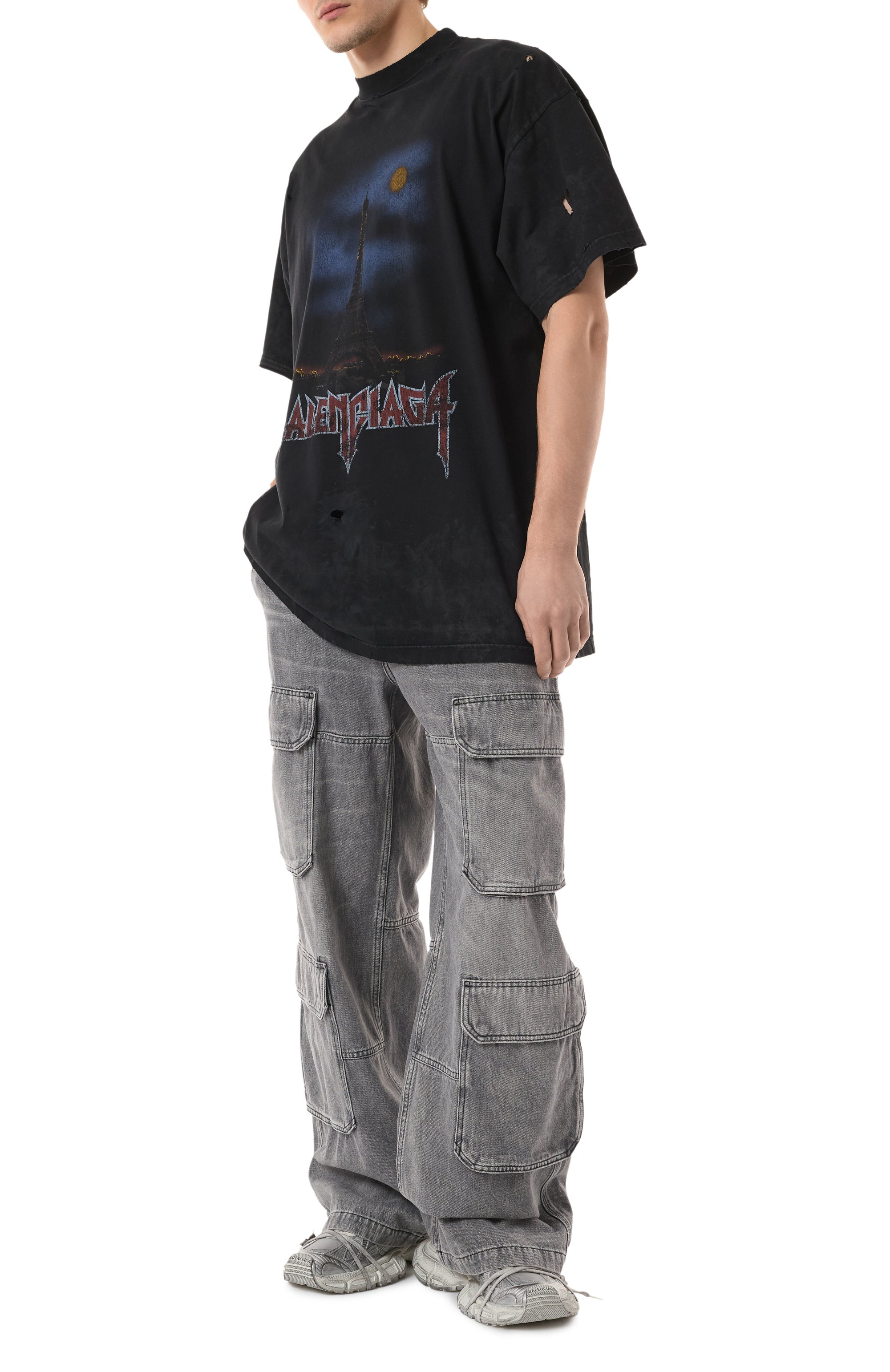 Хлопковая футболка BALENCIAGA, арт. 739028/TQVX6, фото 2