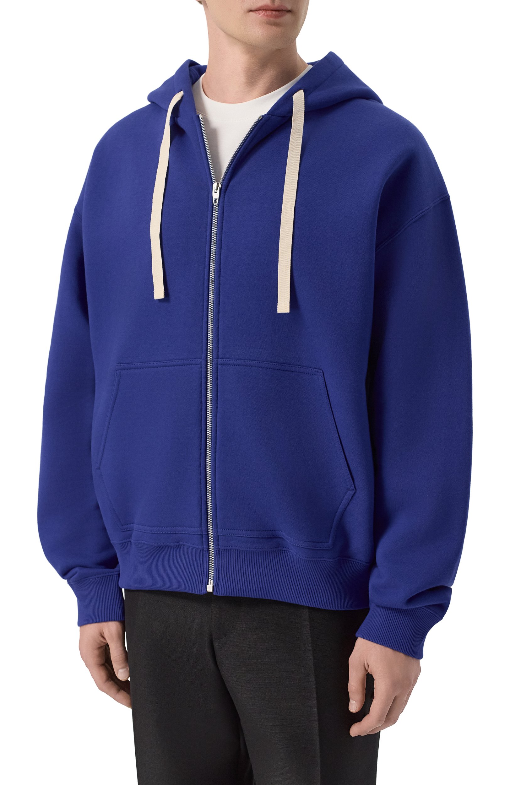 Хлопковая толстовка JIL SANDER синего цвета по цене 164500 руб., арт. J22HG0118/J20128, фото 3 Хлопковая толстовка JIL SANDER, арт. J22HG0118/J20128, фото 3