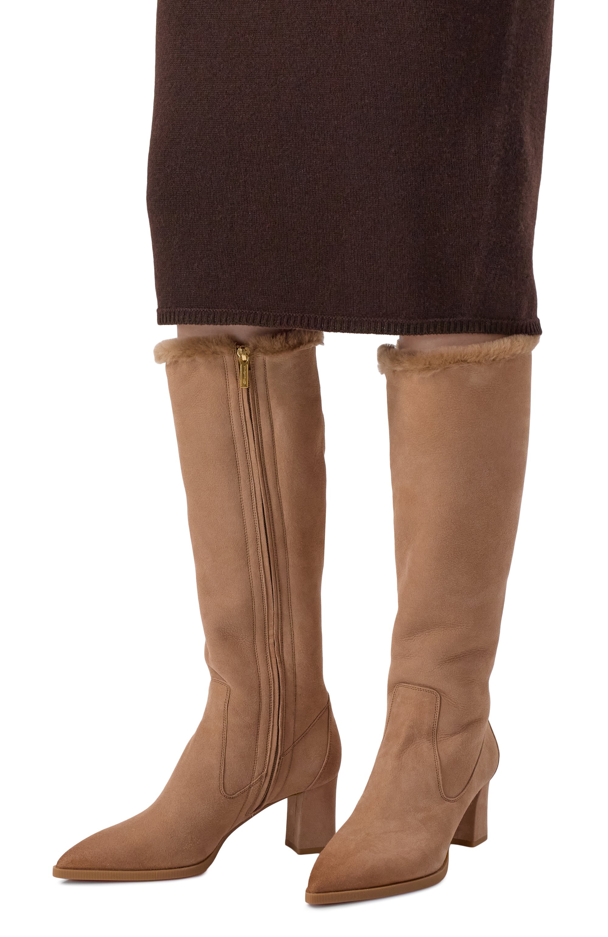 Замшевые сапоги SANTONI, арт. WSEG71937PC4AHGI, фото 2