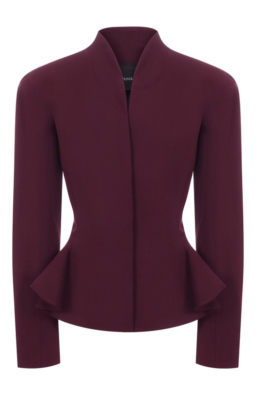 Жакет из вискозы и шерсти Mugler 25F1VE0466196 Бордовый 25F1VE0466196