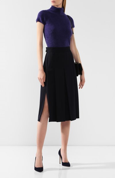 Топ из вискозы GIORGIO ARMANI сиреневого цвета по цене 57950 руб., арт. 6GAMA4/AMA9Z, фото 2 Топ из вискозы GIORGIO ARMANI, арт. 6GAMA4/AMA9Z, фото 2