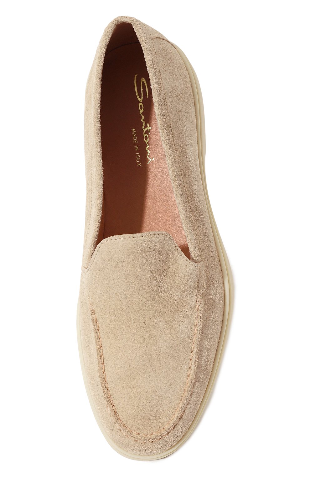 Замшевые лоферы SANTONI, арт. WUYG58856TISNPYL, фото 6