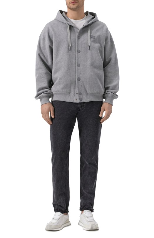 Хлопковая толстовка Dolce & Gabbana G9BNKT/G702K Серый  G9BNKT/G702K Фото 2