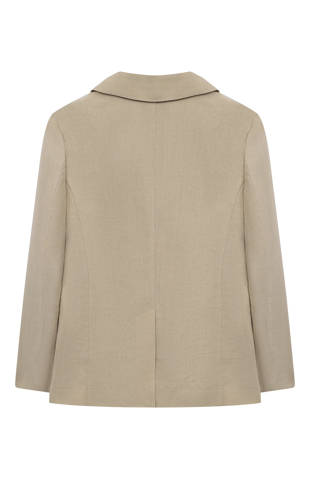 Льняной пиджак DOLCE & GABBANA бежевого цвета по цене 68600 руб., арт. L41E85/FU4LH, фото 2 Льняной пиджак DOLCE & GABBANA, арт. L41E85/FU4LH, фото 2