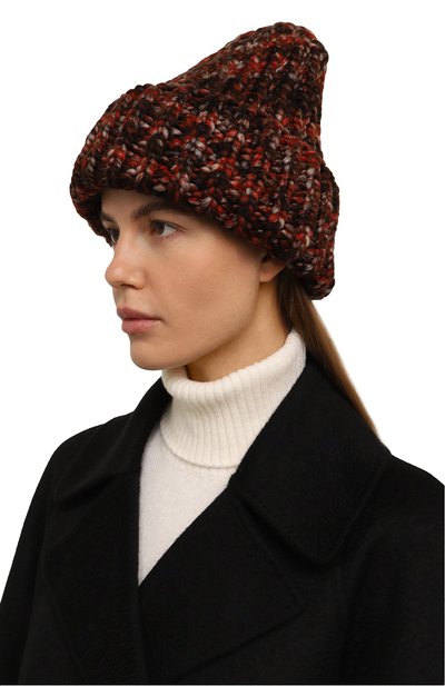 Шапка A.T.T. темно-коричневого цвета по цене 5940 руб., арт. 2360/2, фото 2 Шапка A.T.T., арт. 2360/2, фото 2