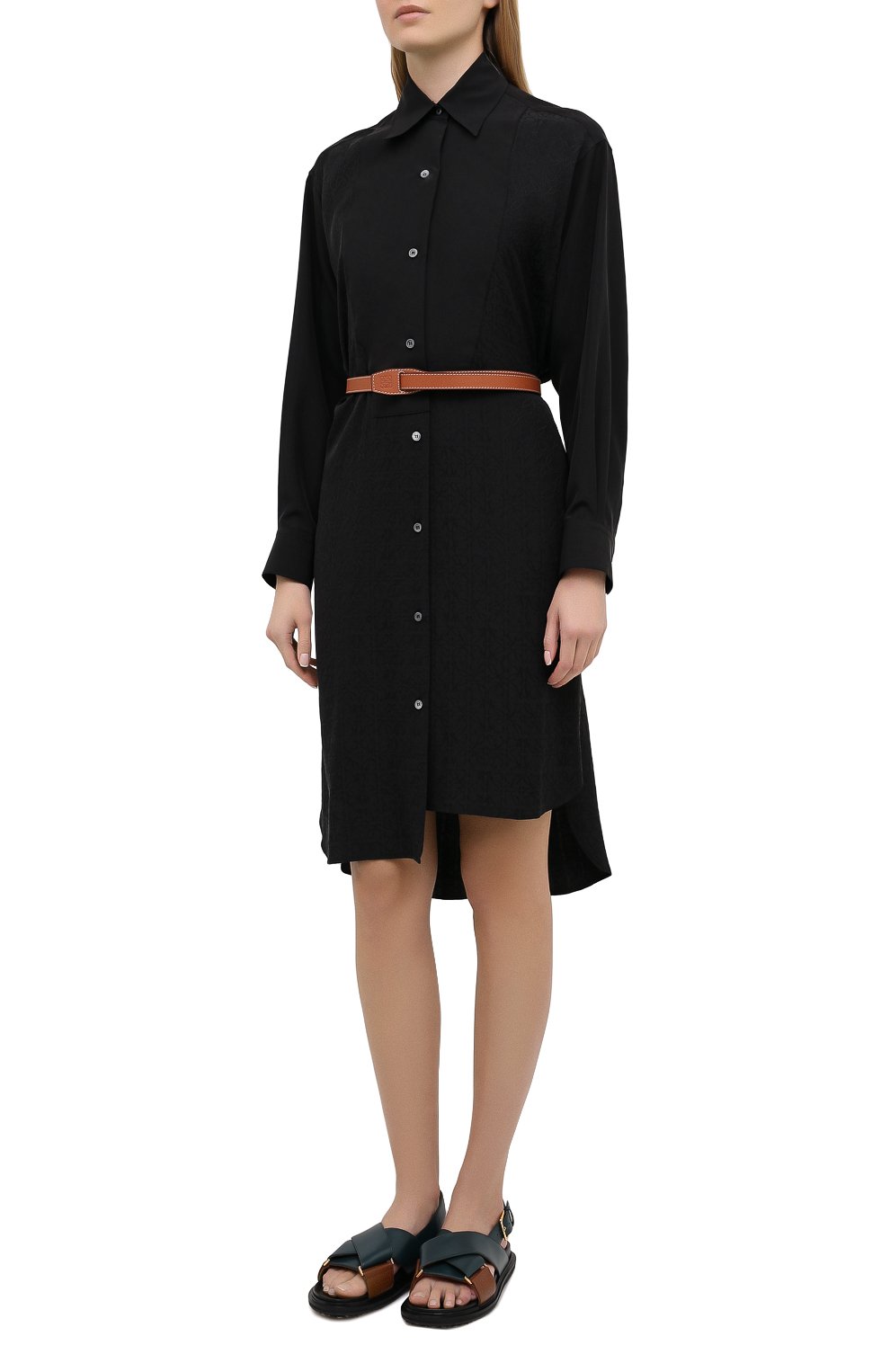 Шелковое платье LOEWE, арт. S359335XEY, фото 3