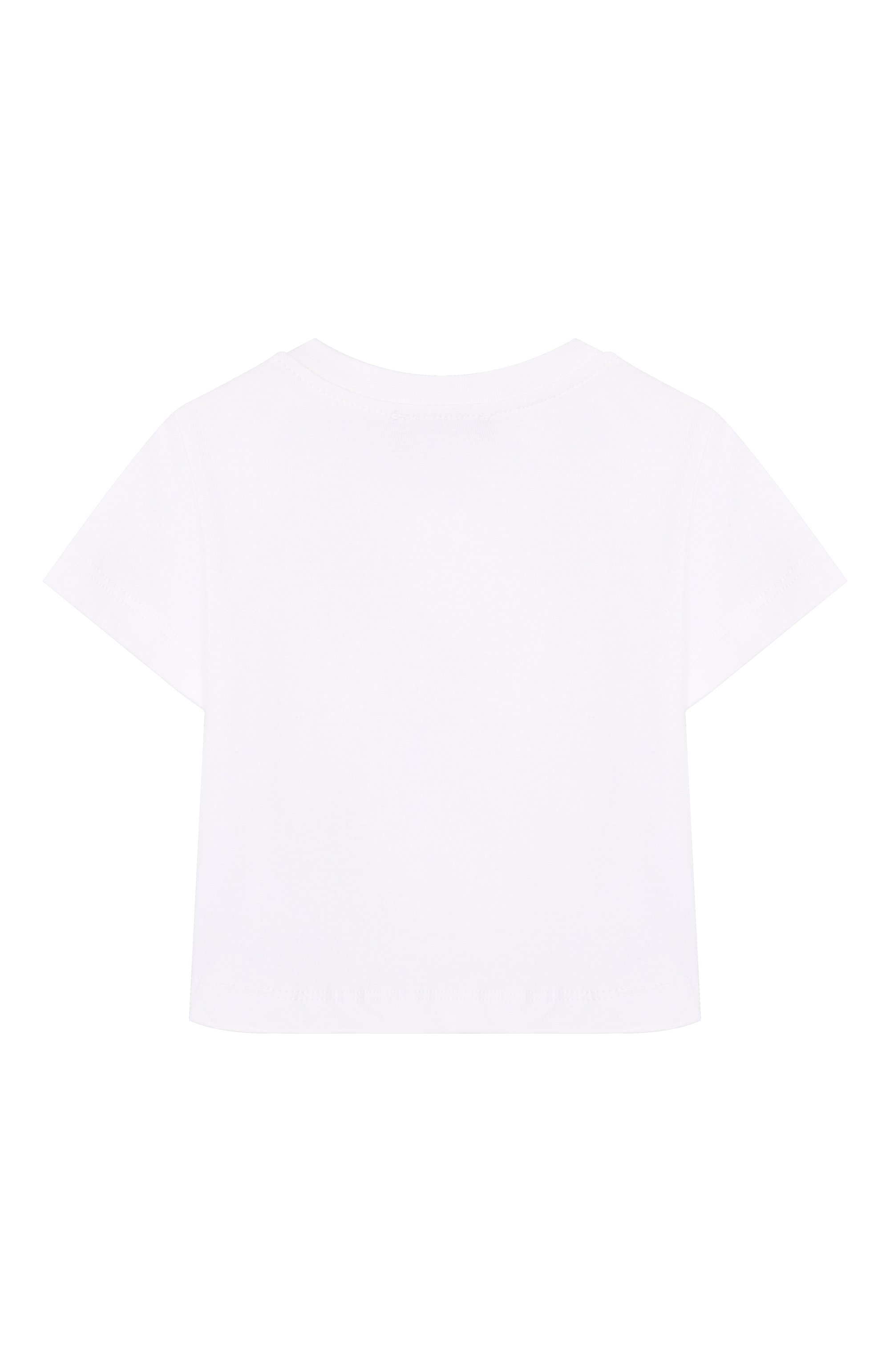 Хлопковая футболка MONNALISA, арт. 28G607, фото 2