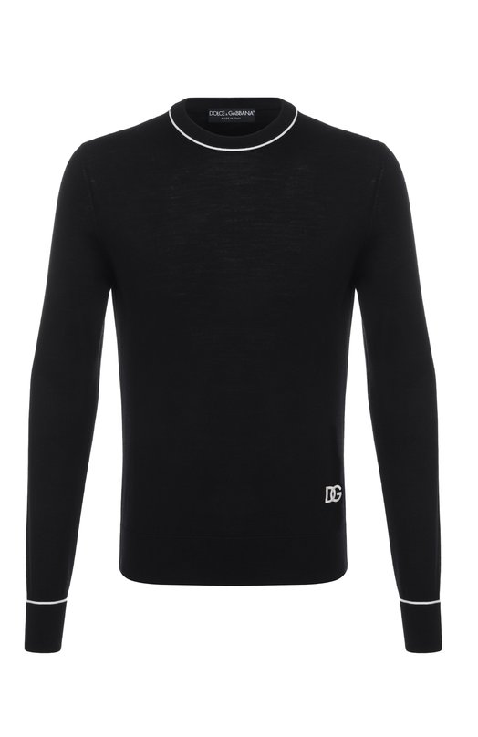 Шерстяной джемпер Dolce & Gabbana GXX02Z/JDVBS Чёрный GXX02Z/JDVBS