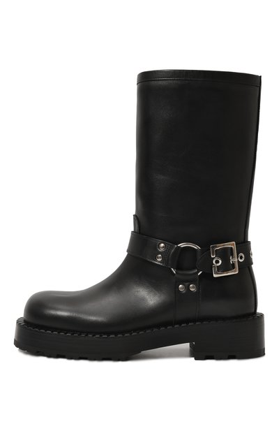 Кожаные ботинки MATTIA CAPEZZANI черного цвета по цене 75850 руб., арт. W314/VITELL0, фото 4 Кожаные ботинки MATTIA CAPEZZANI, арт. W314/VITELL0, фото 4