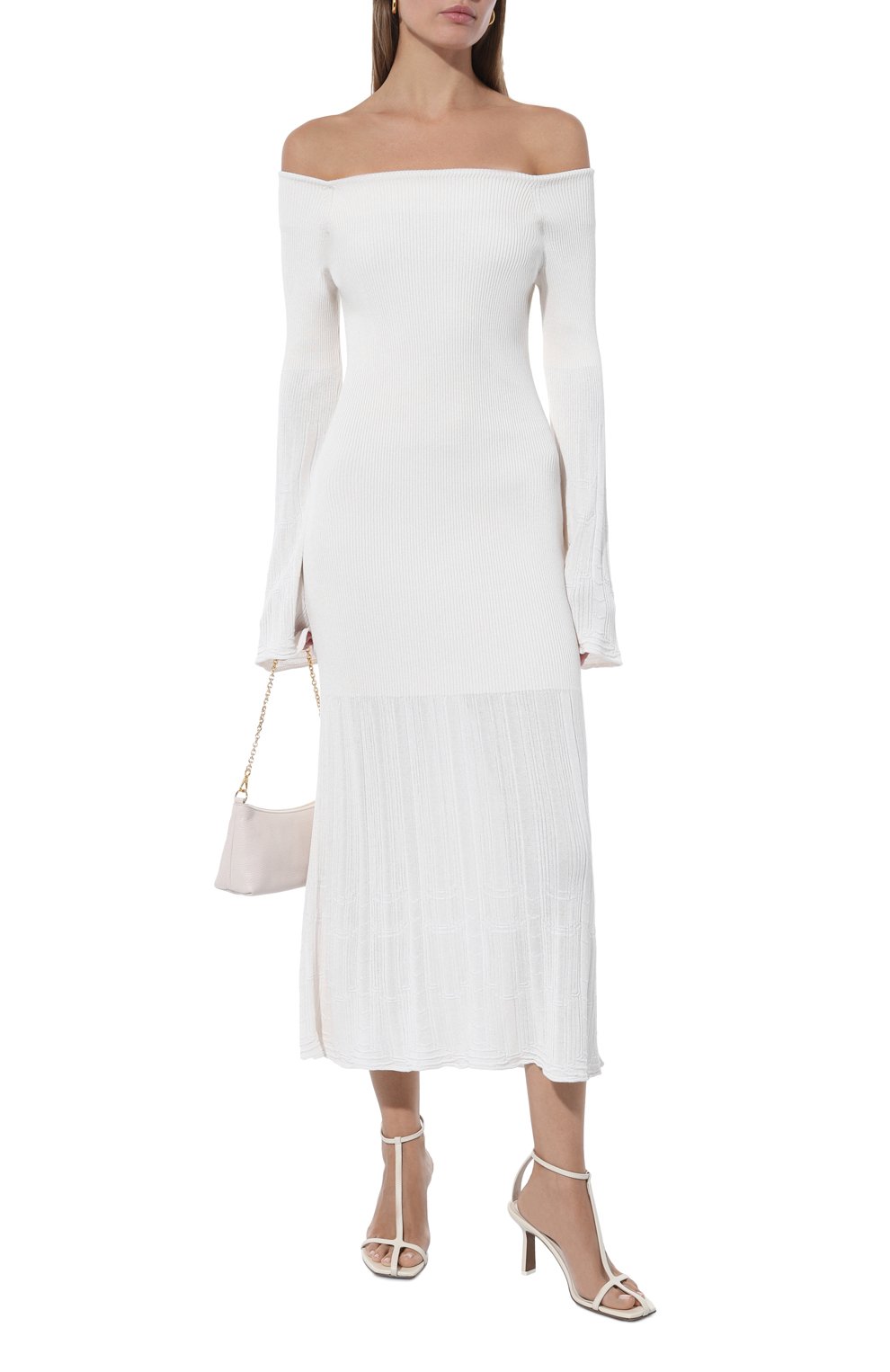 Платье из шелка и вискозы FREEAGE белого цвета по цене 70000 руб., арт. S23.DR054.6077.111, фото 2 Платье из шелка и вискозы FREEAGE, арт. S23.DR054.6077.111, фото 2