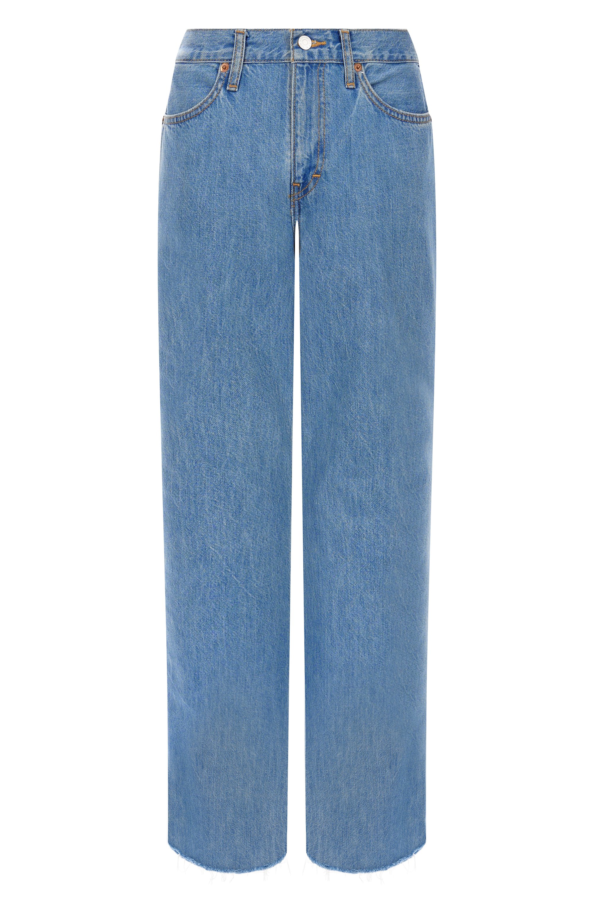 Джинсы RE/DONE голубого цвета по цене 49450 руб., арт. 168-03WCALIJN, фото 1 Джинсы RE/DONE, арт. 168-03WCALIJN, фото 1