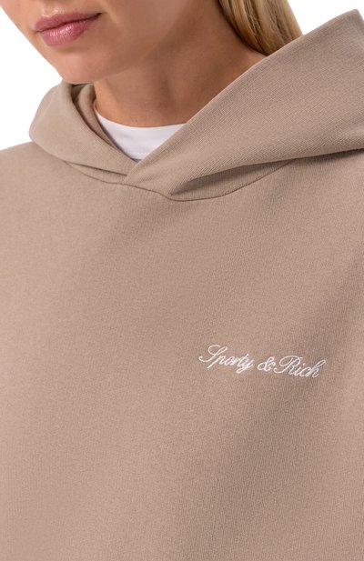 Хлопковое худи SPORTY AND RICH, арт. ST09168326BR08, фото 5
