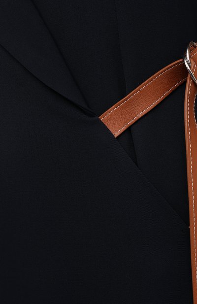 Шерстяное платье LOEWE темно-синего цвета по цене 141500 руб., арт. S359335XB8, фото 5 Шерстяное платье LOEWE, арт. S359335XB8, фото 5