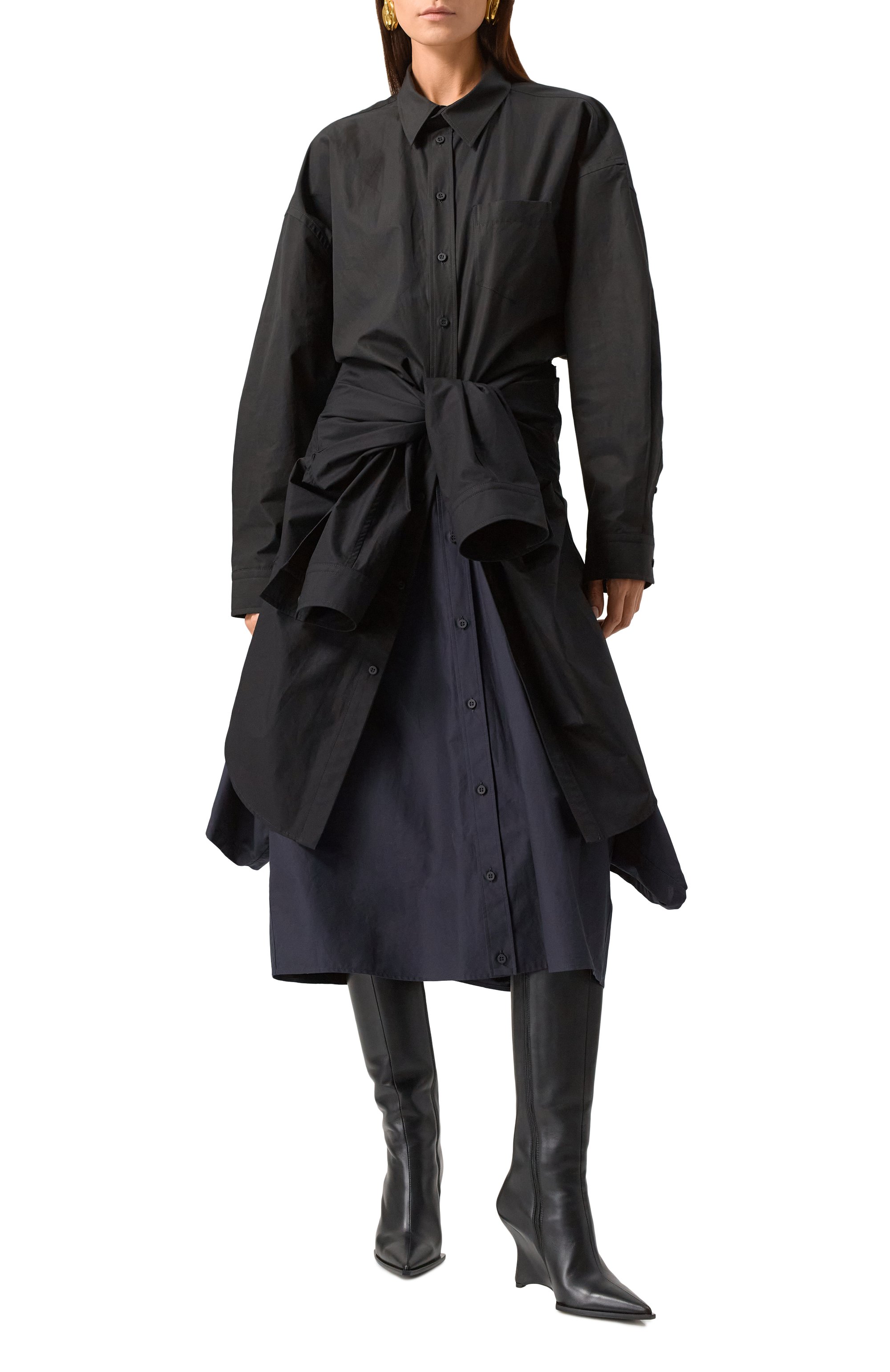 Хлопковое платье BALENCIAGA, арт. 809062/TRM17, фото 3