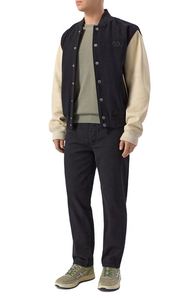 Комбинированные кеды PREMIATA зеленого цвета по цене 31350 руб., арт. N0US/VAR 8062, фото 2 Комбинированные кеды PREMIATA, арт. N0US/VAR 8062, фото 2