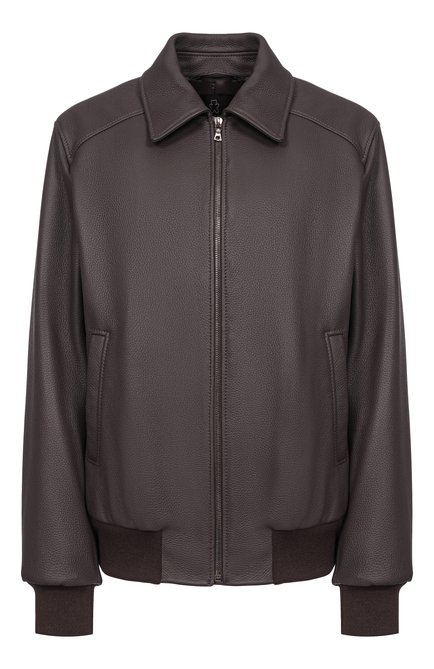 Женский кожаный бомбер MASLOV, арт. SMB63