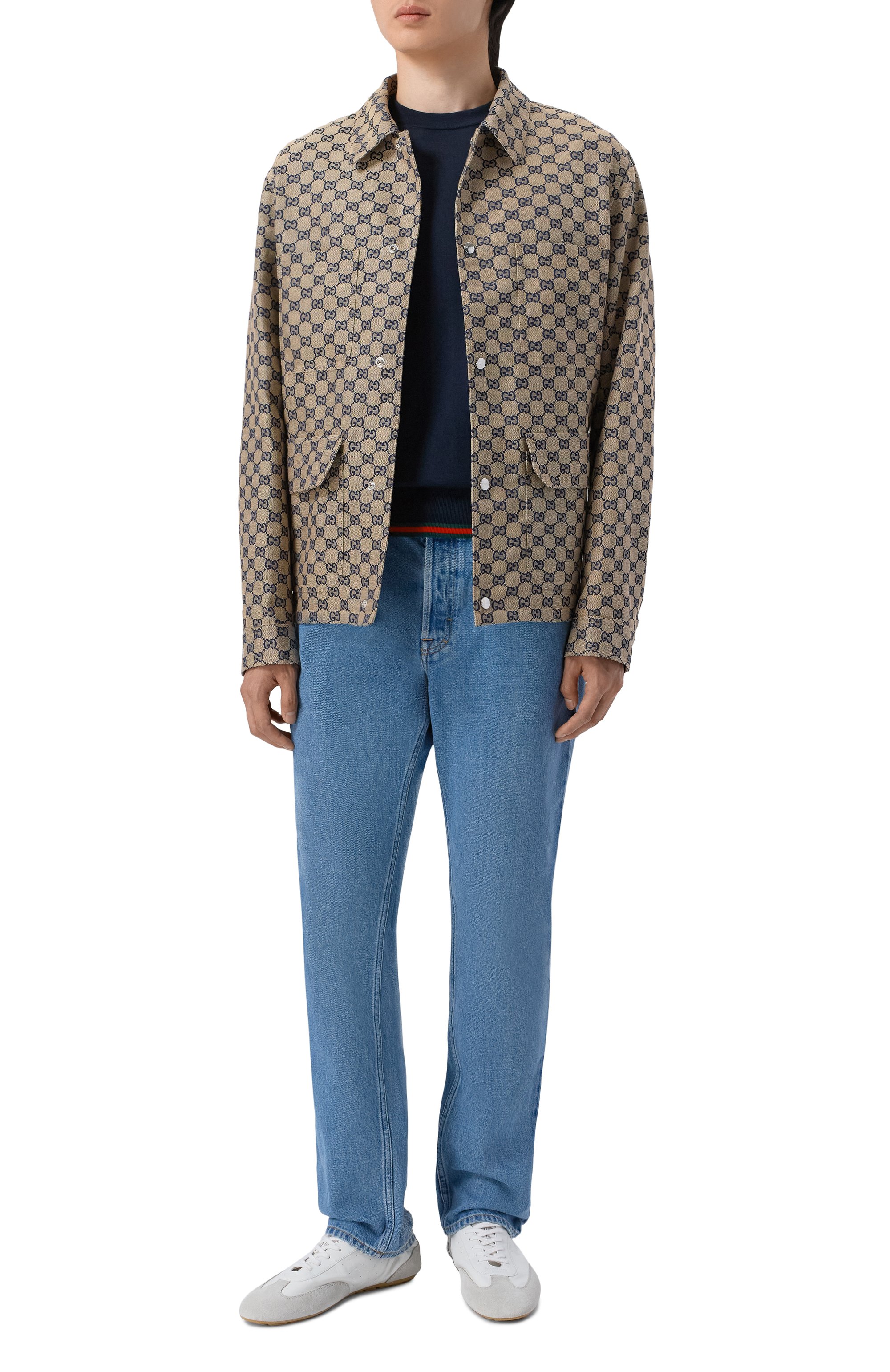 Джинсы GUCCI голубого цвета по цене 146000 руб., арт. 789232/XDC3D, фото 2 Джинсы GUCCI, арт. 789232/XDC3D, фото 2