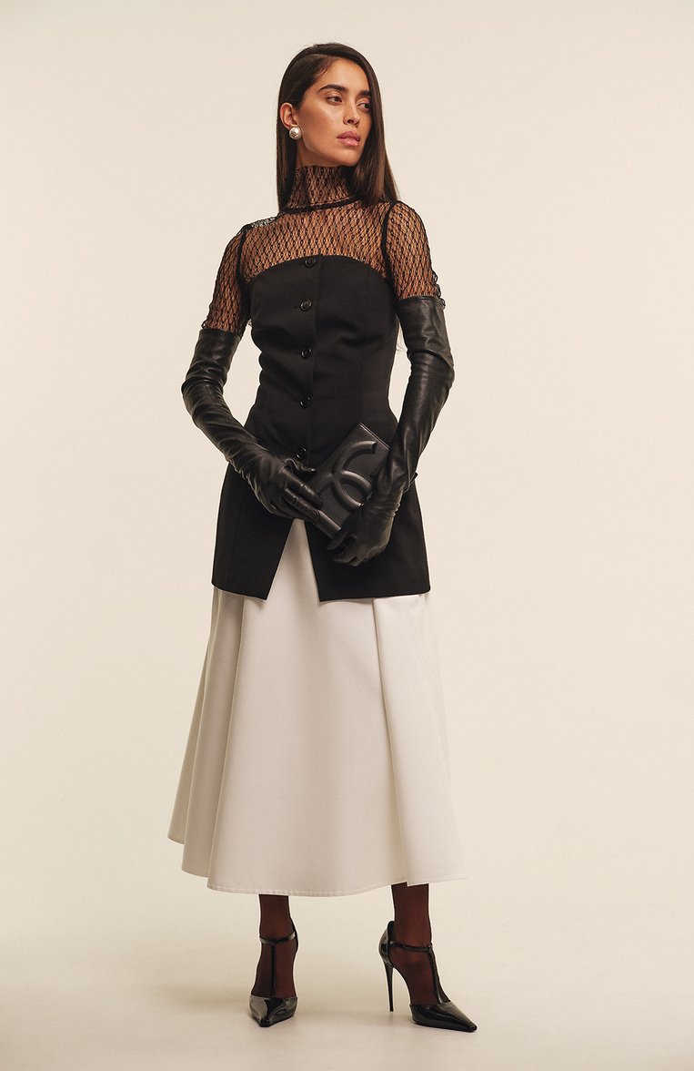 Женские кожаные туфли mun 105 DOLCE & GABBANA черн�ого цвета, арт. CD1883/A1471 | Фото 7 (Материал внешний: Натуральная кожа; Каблук высота: Высокий; Материал внутренний: Натуральная кожа; Подошва: Плоская; Каблук тип: Шпилька)