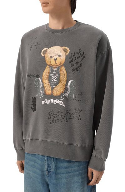 Хлопковый свитшот DOMREBEL темно-серого цвета по цене 37400 руб., арт. M PLAY SKETCH/SWEATSHIRT, фото 3 Хлопковый свитшот DOMREBEL, арт. M PLAY SKETCH/SWEATSHIRT, фото 3